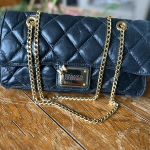 Fernanda Gregorin Black Quilted Chain Bag